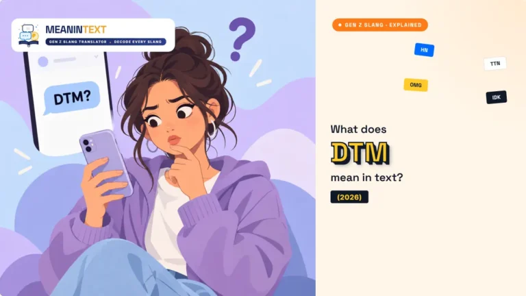 What does DTM mean in text explained with examples