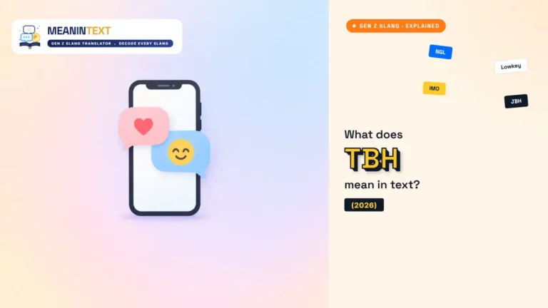 What does TBH mean in text – TBH means to be honest