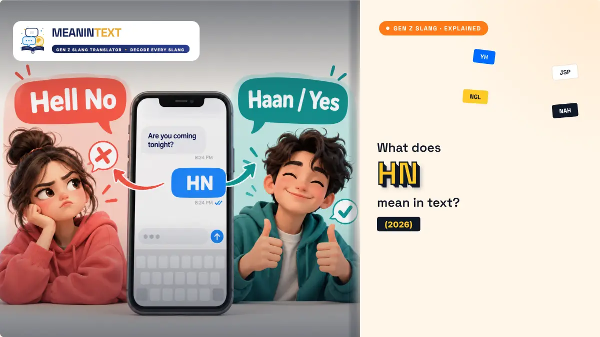 What does HN mean in text explained with common texting meanings and examples